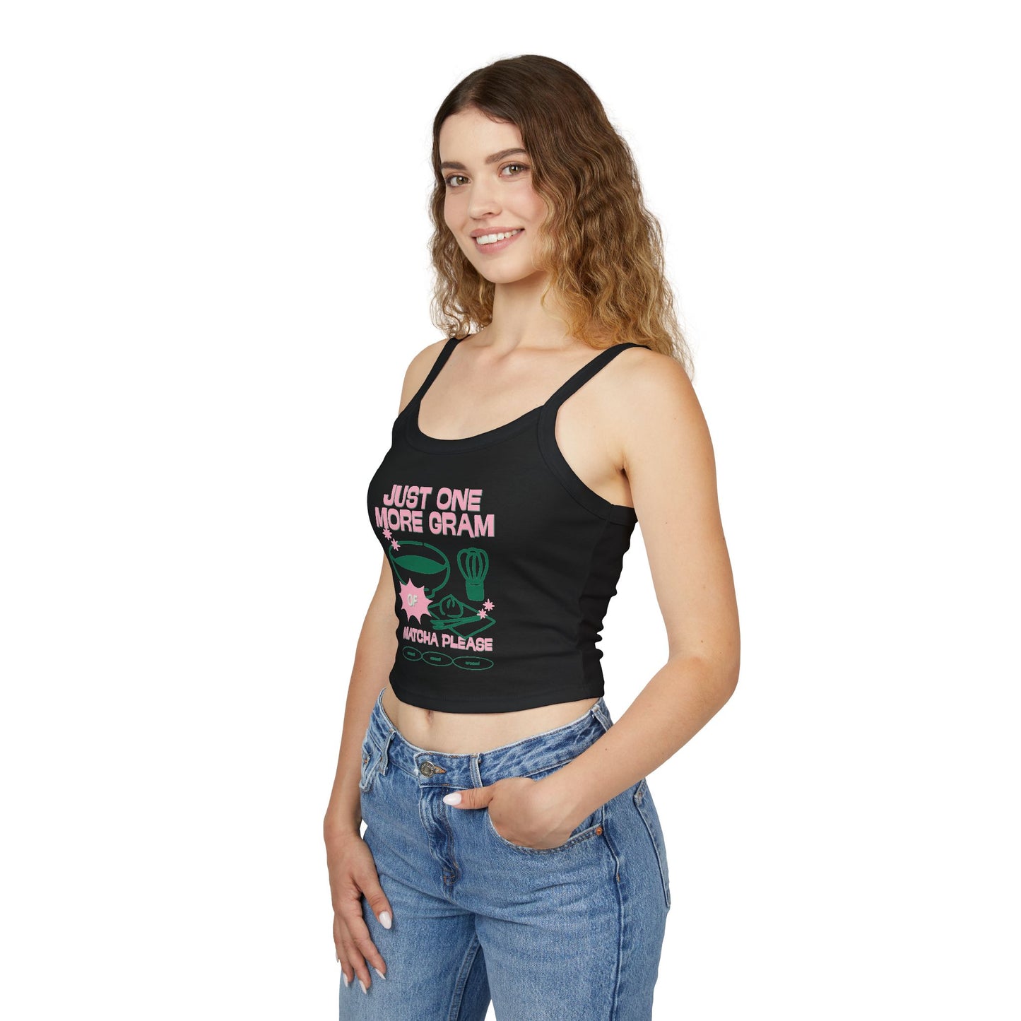 Girly Tank Top - Cute Aesthetic Matcha Design