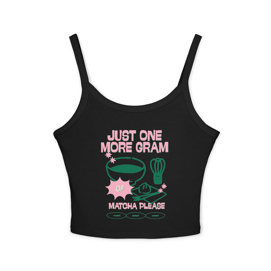 Girly Tank Top - Cute Aesthetic Matcha Design